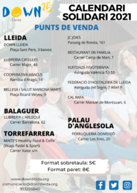 CALENDARI SOLIDARI 2021